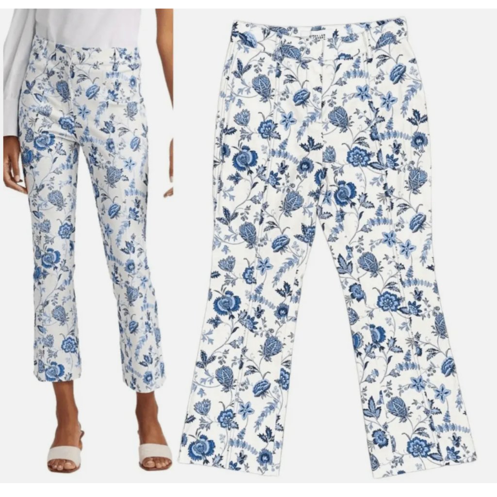 Meloe Floral Cropped Flare